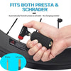 Mini CO2 Inflator Bike Pump Super Fast Tire Inflation Portable Bicycle Pump Aluminum Alloy Tire Tube High Pressure Hand Pump Inflator   Bike Tire Pump Cycling Air Inflator Mountain Road Bike Accessories for MTB Bicycle Pump
