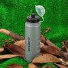 GUB 1000ml Outdoor Portable Sports Water Bottle with Straw Lid Dust Cover