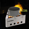 Lixada Portable Stainless Steel Outdoor Cooking Picnic Lightweight Wood Stove