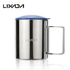 Lixada 220ml في الهواء الطلق القدح المحمولة التخييم النزهة كوب مياه الفولاذ المقاوم للصدأ الفولاذ الفولاذ المقاوم للصدأ