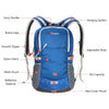 TOMSHOO 30L Outdoor Sport Backpack Hiking Trekking Bag Camping Travel Pack Mountaineering Climbing Knapsack with Rain Cover