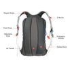 TOMSHOO 30L Outdoor Sport Backpack Hiking Trekking Bag Camping Travel Pack Mountaineering Climbing Knapsack with Rain Cover