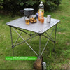 Height Adjustable Folding Table Outdoor Portable Aluminum Alloy Camping Table Desk Furniture Foldable Picnic Table with Carry Bag