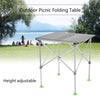 Height Adjustable Folding Table Outdoor Portable Aluminum Alloy Camping Table Desk Furniture Foldable Picnic Table with Carry Bag
