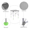 Height Adjustable Folding Table Outdoor Portable Aluminum Alloy Camping Table Desk Furniture Foldable Picnic Table with Carry Bag