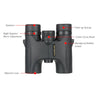الرؤى HD 10x26 مضغوط ماء مضغوط BAK4 BAK4 PRISM واسعة الزاوية ZOOM ZOOM مناظير في الهواء الطلق محمولة خفيفة الوزن للطيور التلسكوب