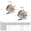 Fly Fishing Reel Right Handed Aluminum Alloy Smooth Rock Ice Fishing Reels Fly Reels Fishing Accessories