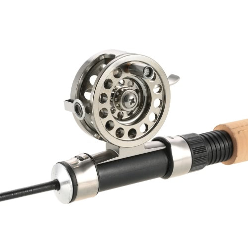 Fly Fishing Reel Right Handed Aluminum Alloy Smooth Rock Ice Fishing Reels Fly Reels Fishing Accessories