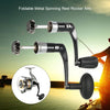 Lixada Metal Fishing Spinning Reel Handle Grip Fishing Reel Handle CNC Fold Handle Rocker Arm