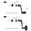 Lixada Metal Fishing Spinning Reel Handle Grip Fishing Reel Handle CNC Fold Handle Rocker Arm