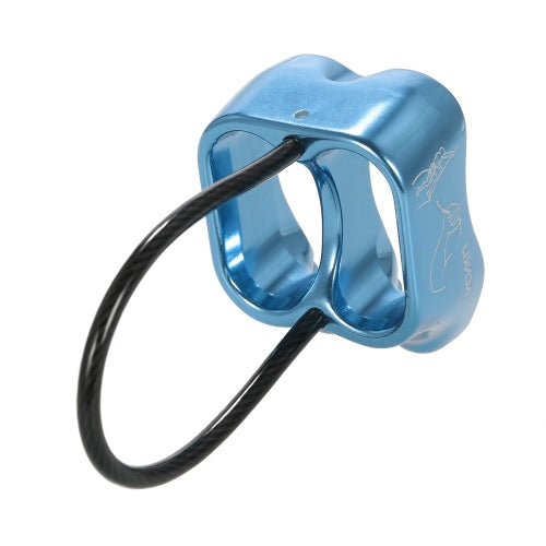 جهاز Lixada ذو الفتحة المزدوجة ATC Belay Rappel جهاز تسلق الصخور الخارجي، حلقات تسلق الصخور من قمم الجبال، جهاز تثبيت حلقة الأمان، معدات التسلق