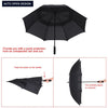 TOMSHOO 61 Inch Oversized Automatic Auto Open Golf Umbrella Outdoor Extra Large Double Canopy Ventilated Windproof Stick Umbrella