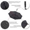 TOMSHOO 61 Inch Oversized Automatic Auto Open Golf Umbrella Outdoor Extra Large Double Canopy Ventilated Windproof Stick Umbrella