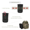 Nylon Molle Pouch Cell Phone Belt Clip Holster Utility Gadget Pouch Waist Bag Outdoor Gear for iPhone