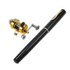 Fishing Rod Reel Combo Kit Set Mini Telescopic Portable Pocket Pen Fishing Rod Pole + Reel Aluminum Alloy Fishing Accessories