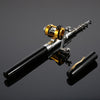 Fishing Rod Reel Combo Kit Set Mini Telescopic Portable Pocket Pen Fishing Rod Pole + Reel Aluminum Alloy Fishing Accessories