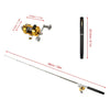 Fishing Rod Reel Combo Kit Set Mini Telescopic Portable Pocket Pen Fishing Rod Pole + Reel Aluminum Alloy Fishing Accessories