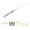151cm Mini Folding Fishing Rod Foldable Telescopic Fighing Pole Fishing Rod Reel Combo with Fishing Lures Line Carp Fishing Tackle