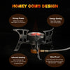 TOMSHOO Backpacking Canister Stove Burners Camping Outdoor Cooking Foldable Hiking Supply Butane Canister Compatible