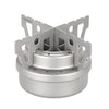 TOMSHOO Outdoor Titanium Alcohol Stove & Rack Combo Set Mini Ultralight Portable Liquid Alcohol Stove with Cross Stand Stove Rack Support Stand