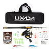 Lixada Telescopic Fishing Rod and Reel Combo Full Kit Spinning Fishing Reel Gear Organizer Pole Set