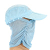 Protection Sun Cap Removable Neck Face Flap Cover Cap for Fishing Hiking Garden Work Outdoor Activities