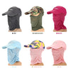 Protection Sun Cap Removable Neck Face Flap Cover Cap for Fishing Hiking Garden Work Outdoor Activities