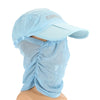 Protection Sun Cap Removable Neck Face Flap Cover Cap for Fishing Hiking Garden Work Outdoor Activities