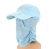 Protection Sun Cap Removable Neck Face Flap Cover Cap for Fishing Hiking Garden Work Outdoor Activities