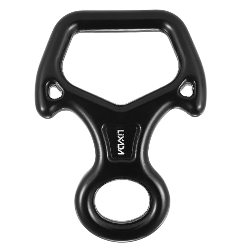 Lixada Outdoor Rock Climbing 8 Descender 25KN Rescue Figure Rappelling Gear Belay Tool Rigging Plate Horns Type Protection Downhill Equipment