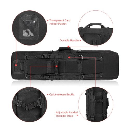 Lixada 36 "برميل مبطن في الهواء الطلق يحمل حقيبة الصيد غمد غمد مع حزام حبال الكتف