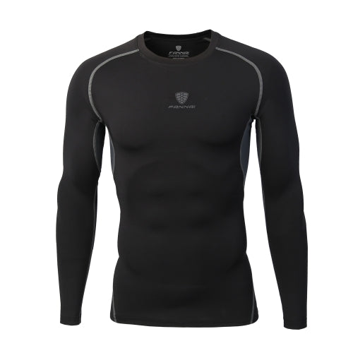 Fitness Tights Top Long Sleeve Quick Drying T-Shirt Breathable Springy Basketball Running Trainning Clothing