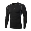 Fitness Tights Top Long Sleeve Quick Drying T-Shirt Breathable Springy Basketball Running Trainning Clothing