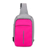 حقيبة شحن USB حقيبة حبال حزمة الكتف الصدر عبر الجسم حقيبة الظهر Daypack الدراجة ركوب الدراجات السفر المشي لمسافات طويلة حقيبة رياضية