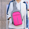 حقيبة شحن USB حقيبة حبال حزمة الكتف الصدر عبر الجسم حقيبة الظهر Daypack الدراجة ركوب الدراجات السفر المشي لمسافات طويلة حقيبة رياضية