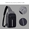 حقيبة شحن USB حقيبة حبال حزمة الكتف الصدر عبر الجسم حقيبة الظهر Daypack الدراجة ركوب الدراجات السفر المشي لمسافات طويلة حقيبة رياضية