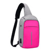 حقيبة شحن USB حقيبة حبال حزمة الكتف الصدر عبر الجسم حقيبة الظهر Daypack الدراجة ركوب الدراجات السفر المشي لمسافات طويلة حقيبة رياضية
