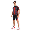 Lixada Men's Cycling Clothes Set Quick Dry Short Sleeve Bicycle Jersey Shirt Tops 3D Cushion Padded Riding Shorts Tights Pants