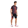 Lixada Men's Cycling Clothes Set Quick Dry Short Sleeve Bicycle Jersey Shirt Tops 3D Cushion Padded Riding Shorts Tights Pants