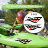 2PCS Fish Mouth Sticker Fishing Boat Canoe Car Truck Kayak Graphics Accessories