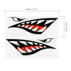 2PCS Fish Mouth Sticker Fishing Boat Canoe Car Truck Kayak Graphics Accessories