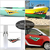 2PCS Fish Mouth Sticker Fishing Boat Canoe Car Truck Kayak Graphics Accessories
