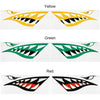 2PCS Fish Mouth Sticker Fishing Boat Canoe Car Truck Kayak Graphics Accessories