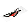 2PCS Fish Mouth Sticker Fishing Boat Canoe Car Truck Kayak Graphics Accessories