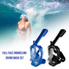 قناع الغطس كامل الوجه الغطس قناع الغطس Snorkel مجموعة عرض 180 درجة لمعدات السباحة الكاميرا