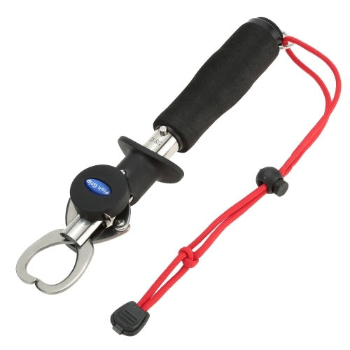 Lixada Portable Fish Lip Gripper Stainless Steel Fishing Gear Fish Holder with Weight Scale Ruler 13cm Outdoor Multifunctional Fishing Pliers Line Cutter Scissors Hook