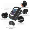 MTB Bicycle Top Tube Phone Bag for 6" Screen Size Bike Front Frame Bag with Headphone Hole