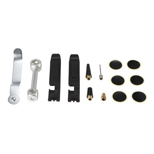 Lixada طقم تصليح إطارات الدراجة طقم أدوات إصلاح إطارات الدراجة إطار الدراجة رافعة الإطارات التصحيح وجع عرموش وجع مجموعة صمامات