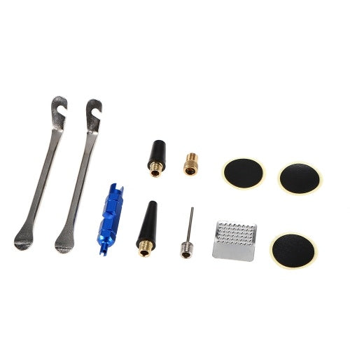 Lixada طقم تصليح إطارات الدراجة طقم أدوات إصلاح إطارات الدراجة إطار الدراجة رافعة الإطارات التصحيح وجع عرموش وجع مجموعة صمامات