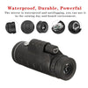 40X60 HD Monocular Telescope Night Vision Outdoor Hiking Binoculares Portable Spotting Scope Waterproof Monoculars with Phone Clip and Tripod for Cell Phone for Bird Watching
